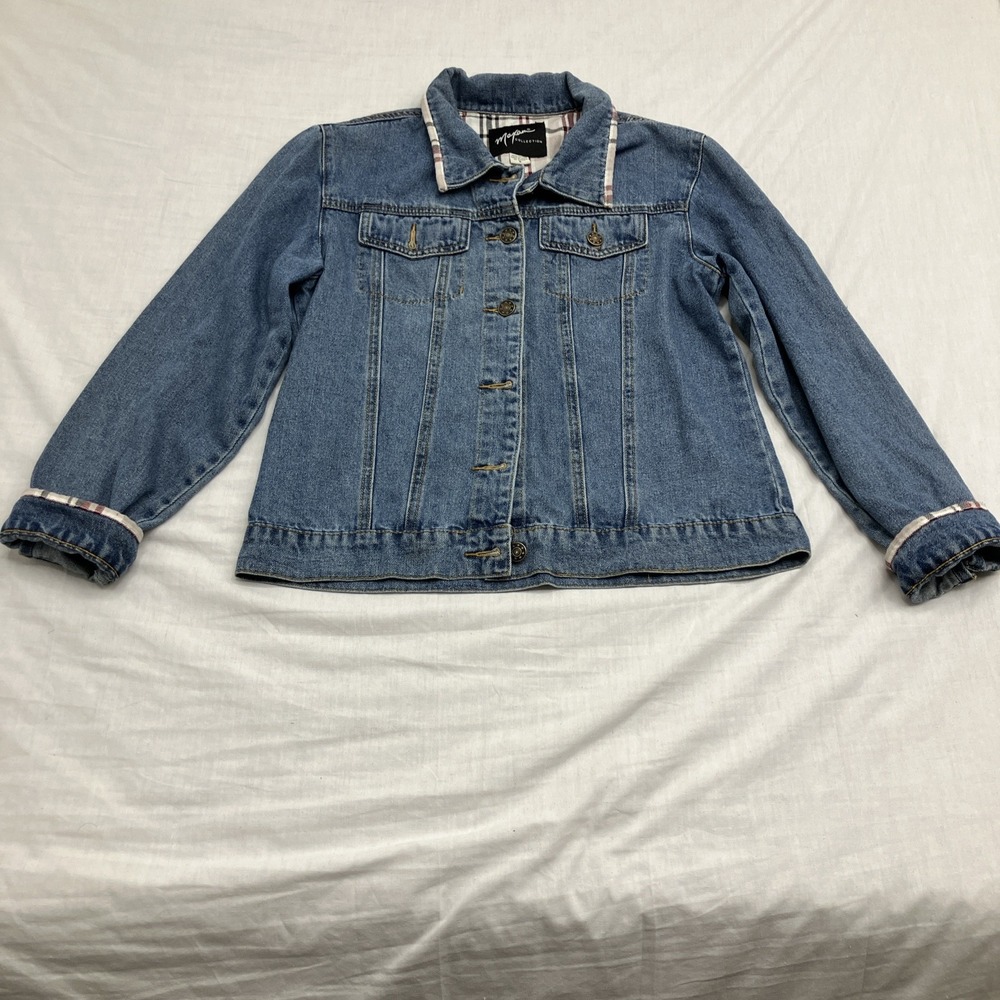 Womens Max-Jean Jacket With Trim Size Small